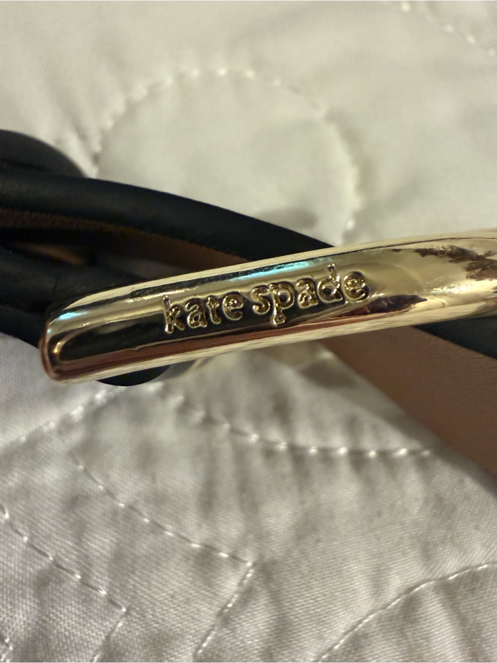 ♠️Kate Spade Black Leather Bow Belt Bag - Picture 10 of 12